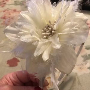 White Floral Headband